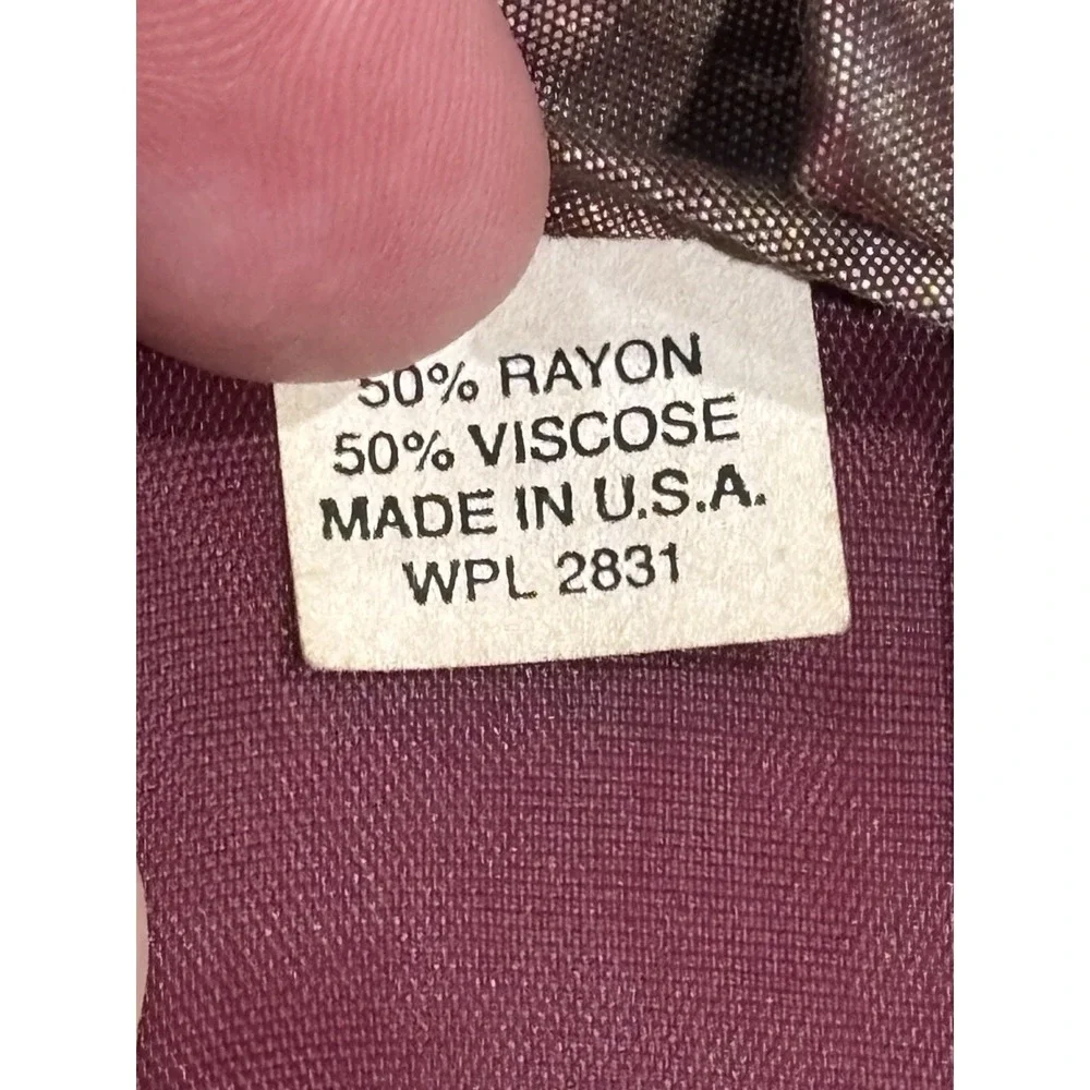 vintage Bugle Boy diner-themed Skinny necktie Made In USA